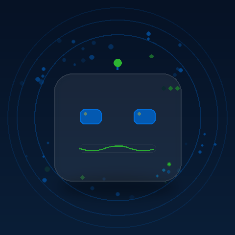 Animated bot thinking loop